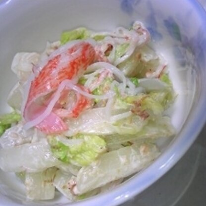 白菜の季節ですね。白菜がサラダになっちゃう(^^)やっぱりオイシイ。。。今年も美味しくいただいております♪